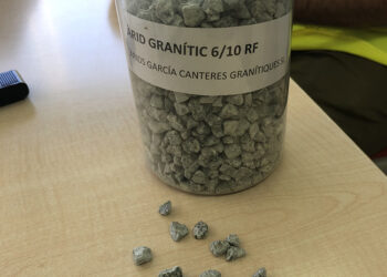 Àrids Garcia supplies rock to the nearby Circuit de Barcelona-Catalunya Formula One race track
