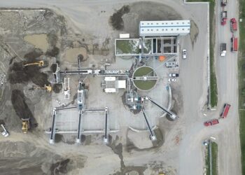 Aerial view of site