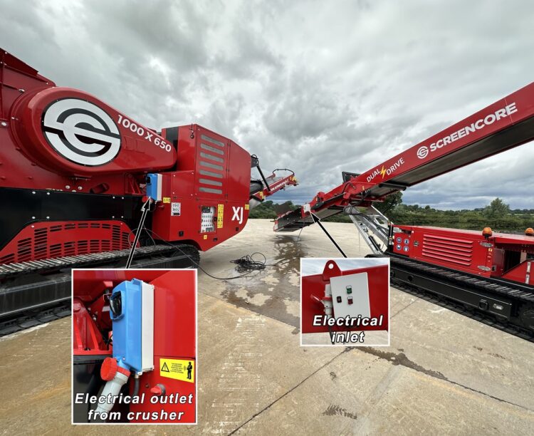Screencore's new 380 Dual Drive is a versatile, eco-friendly stockpiling solution. Pic: Screencore