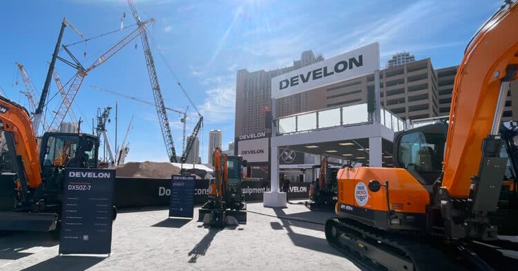 DEVELON will be at CONEXPO-CON/AGG with a comprehensive lineup of new and latest construction equipment. Image/DEVELON