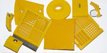 Some of Compass Wire Cloth's range of Aggregate Hardware & Parts. Image/Compass Wire Cloth