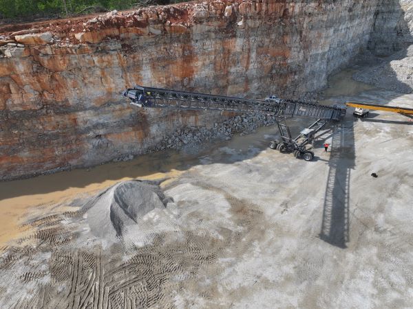 The new conveyor has been engineered for demanding stockpiling applications such as quarrying, mining, and aggregates. Image: ProStack
