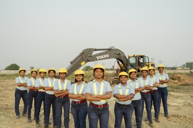 The Iron Women concept has enabled over 700 women across 10 countries to enter professional driving roles. Image: Volvo CE