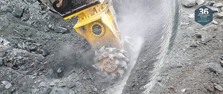The extended warranty covers selected excavator attachments equipped with the HATCON digital monitoring system. Image: Epiroc