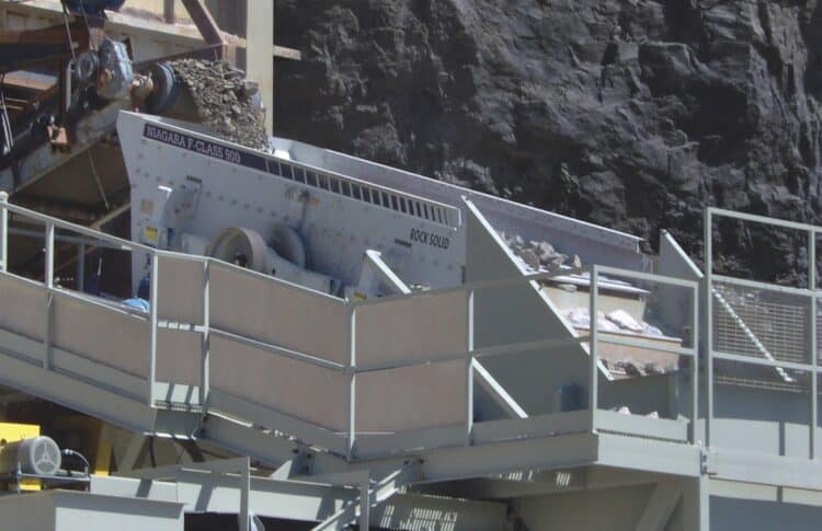 The F-Class vibrating screen features an advanced design. Image: Haver & Boecker Niagara