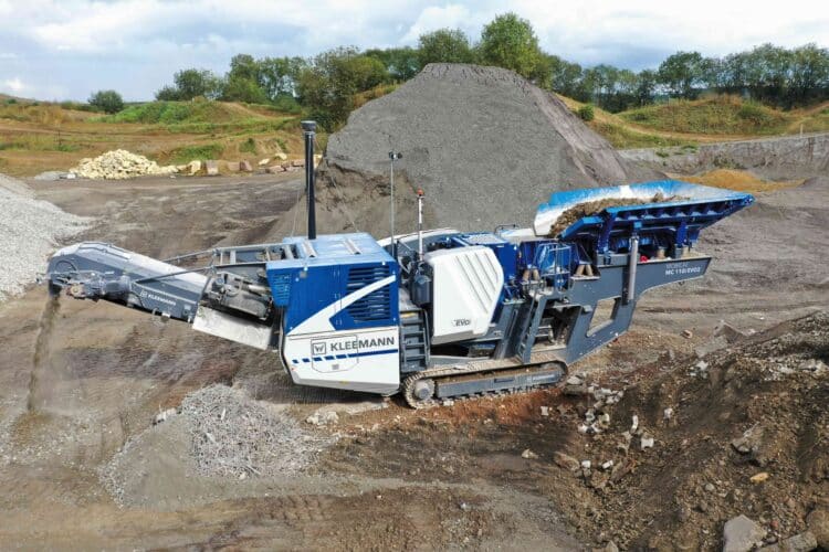 The MOBICAT MC 110 EVO2 jaw crusher will be on show at Hillhead. Image: Kleemann