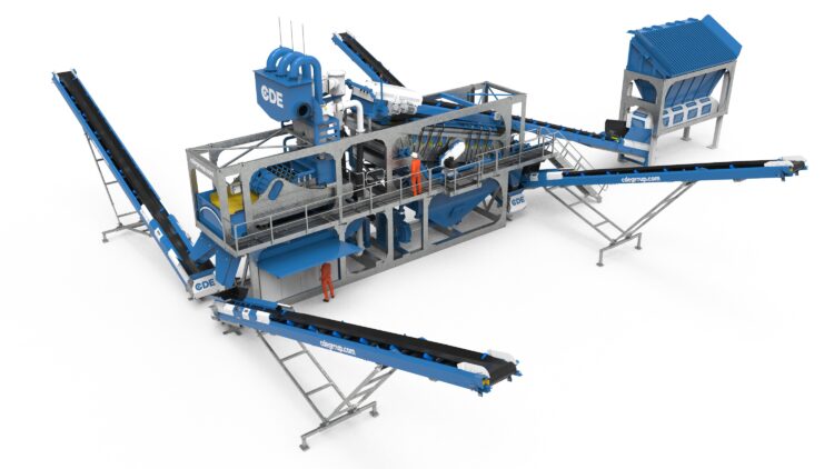 CDE says the high capacity washing system can be ‘commissioning ready’ in just two days Image: CDE