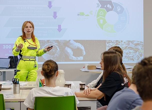 The initiatives include green workshops in Poland. Image: Cemex