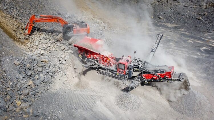 The new I‑130RS impact crusher will be on static display, making its first public showing. Image: Finlay
