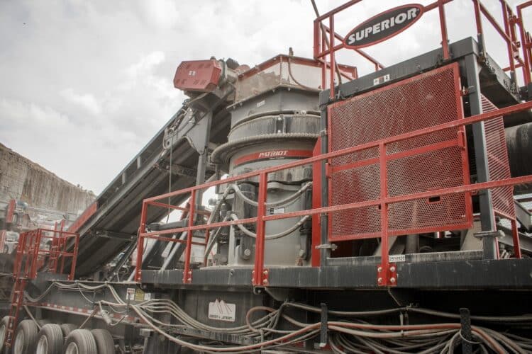 There are updated options for the Patriot P300, P400 and P500 crushers. Image: Superior Industries
