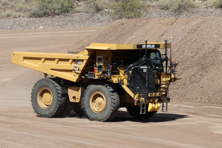 The autonomous hauling solution is being rolled out on Caterpillar 777 hauling trucks at the Carmeuse Drummond Island quarry. Image: Caterpillar