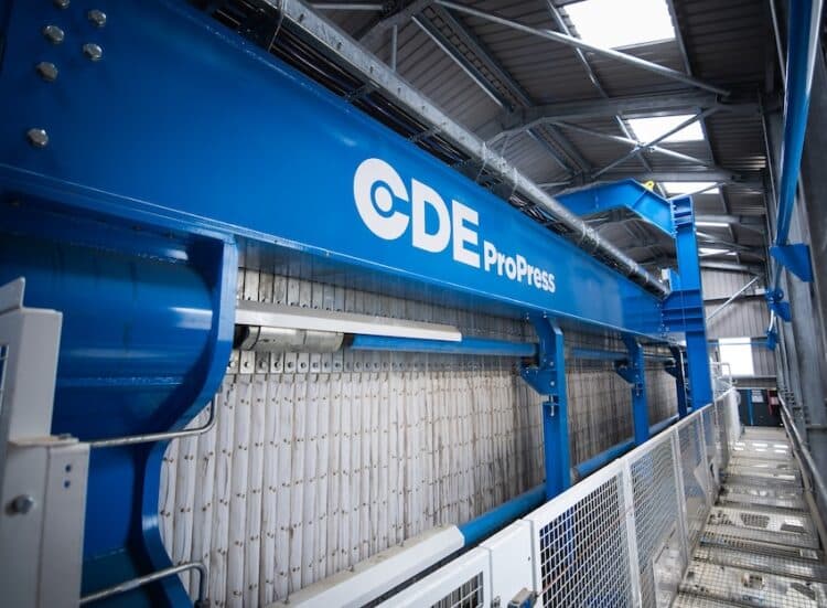 The CDE ProPress filter press will be on show at Hillhead. Image: CDE