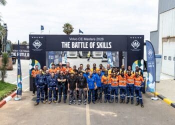Competitors at the Volvo CE Masters 2026 Region International Final in Casablanca. Image: Volvo CE