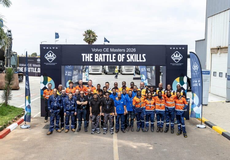 Competitors at the Volvo CE Masters 2026 Region International Final in Casablanca. Image: Volvo CE
