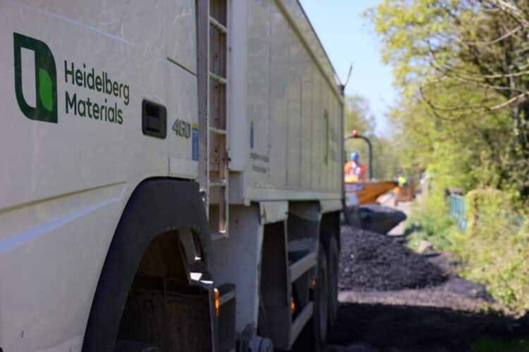 The sustainable solution used CarbonLock bigenic bitumen to reduce the carbon footprint of the scheme by over 25%. Image: Heidelberg Materials UK