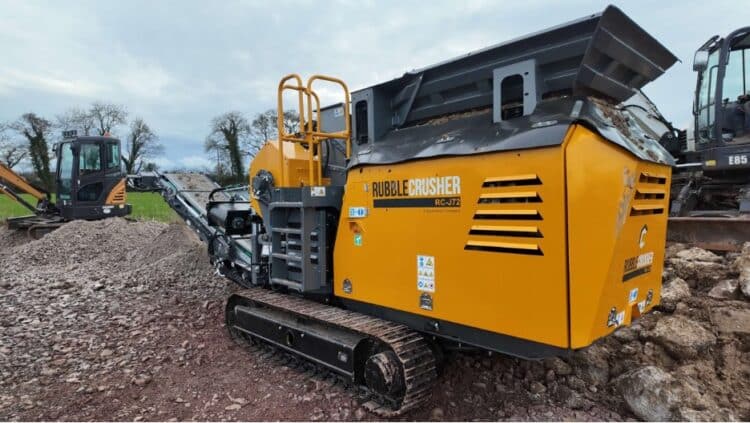 The new J72 Tracked Jaw Crusher. Image: RubbleCrusher