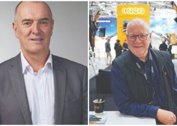 Kieran Hegarty and Hubert Watson. Images: Terex and Roco