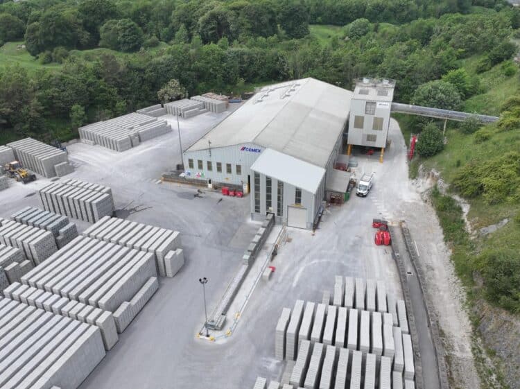 The Cemex UK Dove Holes building products facility near Buxton, Derbyshire. Image: Cemex UK