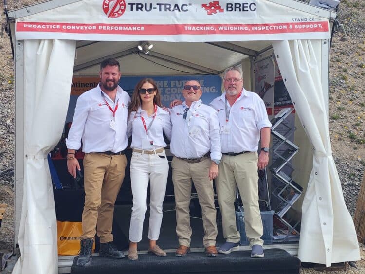 Tru-Trac and BREC team members at Hillhead 2026. Image: Tru-Trac